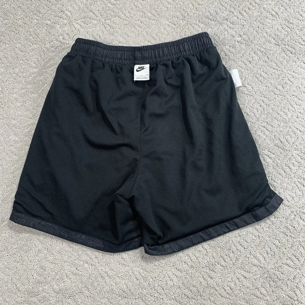 Nike Mens Swim Shorts Black Swoosh Logo Lined Small DM7933 010